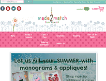 Tablet Screenshot of made2matchfromscratch.com